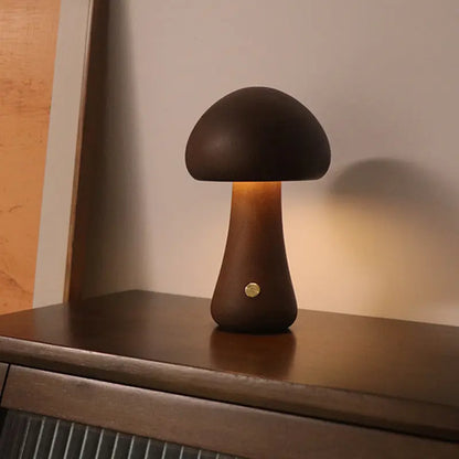 Träsvampslampa LED – Touchstyrd Nattlampa i Nordisk Design Hemviro