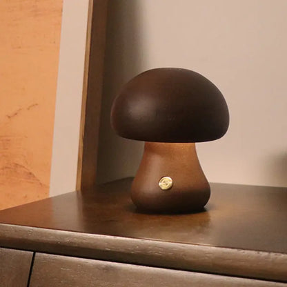 Träsvampslampa LED – Touchstyrd Nattlampa i Nordisk Design Hemviro