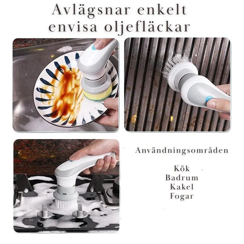 Elektrisk Rengöringsborste, kök och badrum Hemviro