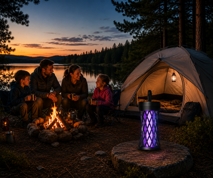 MosquitoGuard™ – Rechargeable Mosquito Lamp with Electric Insect Trap