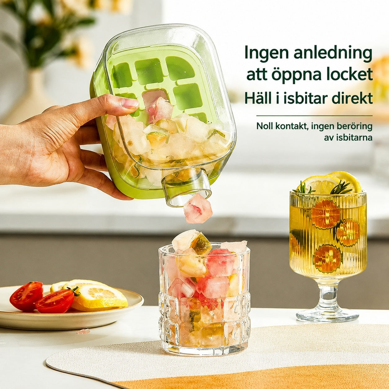 IceBottle™ – Vattenflaska med Inbyggd Isbitsform