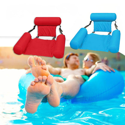 Floating Pool Lounge Chair – Inflatable Pool Armchair with Backrest