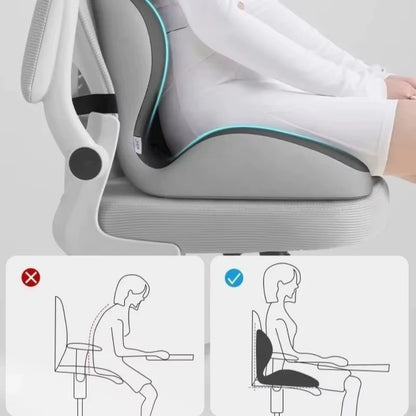 Ergonomisches Sitzkissen mit Rückenlehne – Memory Foam für bessere Haltung