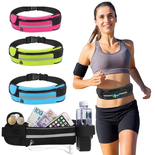 ActiveFlex™ Sportbälte med Flaskhållare & Mobilfack Hemviro