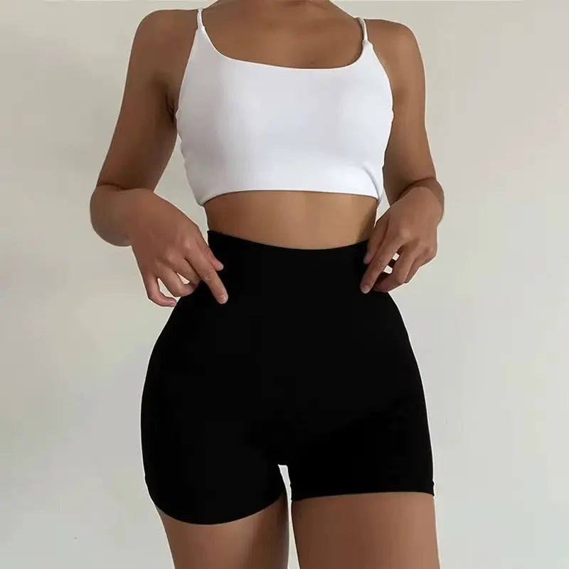 Högmidjade Träningsshorts för Gym & Yoga – High Waist Fitness Shorts för Gym & Yoga Hemviro