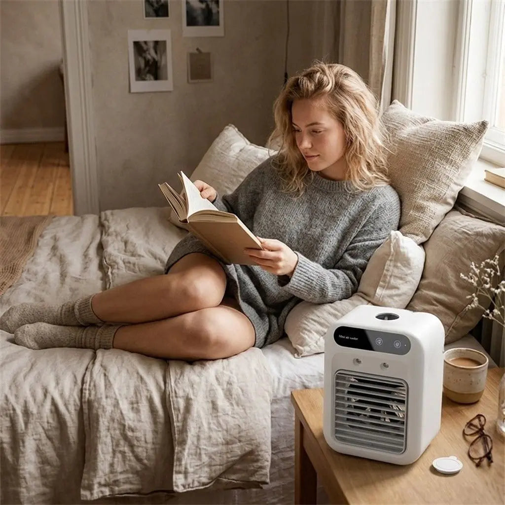 Mini Air Cooler™ – Portabel luftkylare med vattenkylning för hem, kontor & bil Hemviro