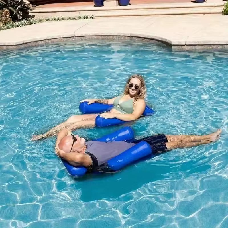 Floating Pool Lounge Chair – Inflatable Pool Armchair with Backrest