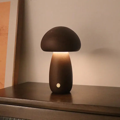 Träsvampslampa LED – Touchstyrd Nattlampa i Nordisk Design Hemviro
