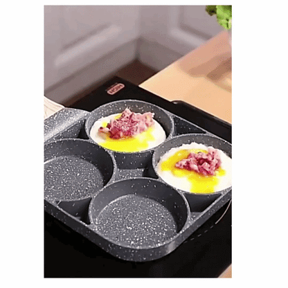 Non-stick Frying Pan 2/4 Compartments – Multifunctional Breakfast Pan for All Stoves